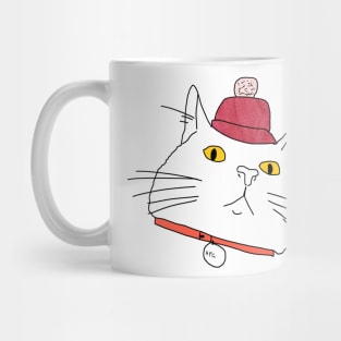 Here's a silly cat in a silly hat! Mug